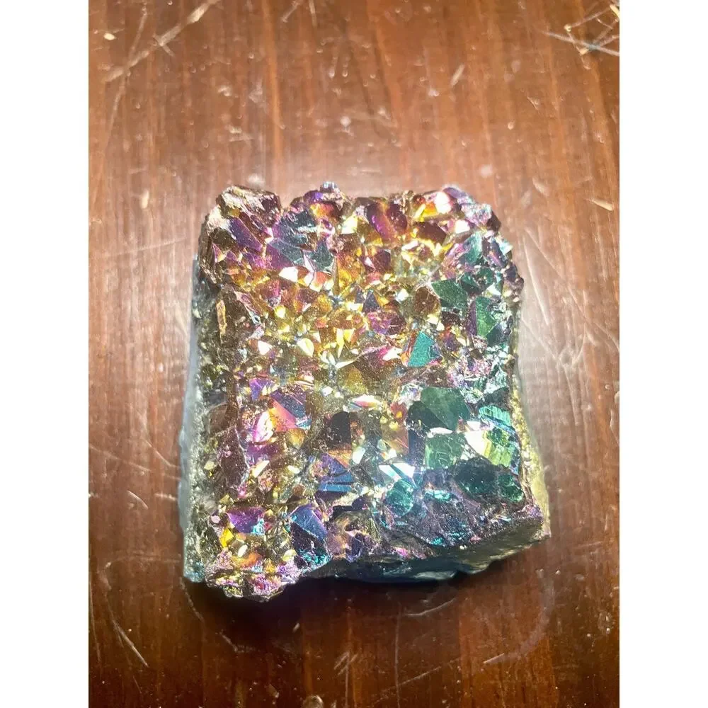 Titanium Aura Quartz Cluster - 386 Grams (13.6 oz)